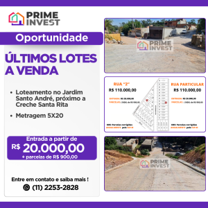 Leia mais sobre o artigo Lote Jardim Santo André